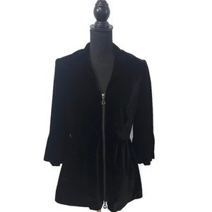 Etcetera Velvet Zip-Up Jacket Size 4